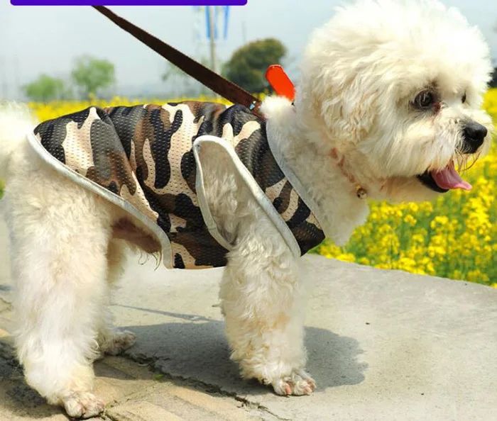 1 шт. летний сетчатый дышащий жилет для собак с изображением и кошек модный