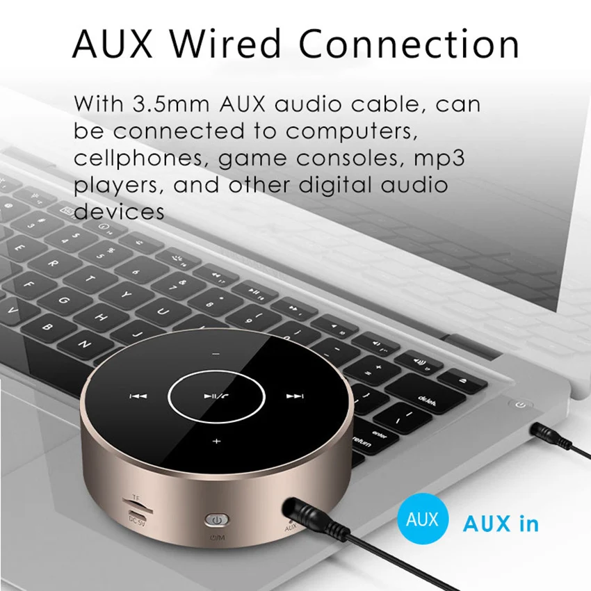 A6 портативные Беспроводные Проводные TWS bluetooth колонки сенсорная панель стерео