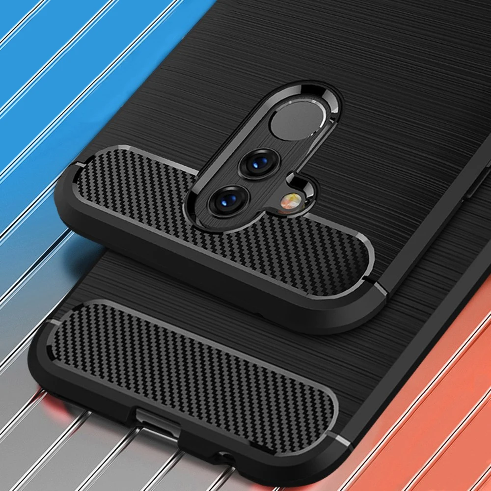 Углеродное волокно чехол для Xiaomi Redmi Note 6 крышка телефона на Pro Силиконовый ТПУ Coque