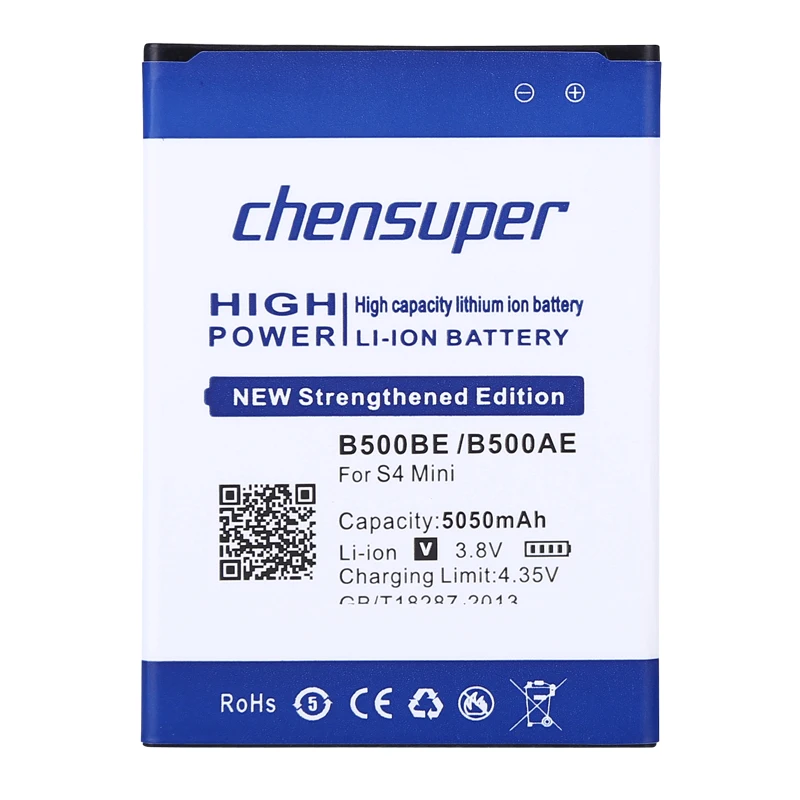 2019 Новый 5050mAh B500BE B500AE аккумулятор для Samsung Galaxy S4 Mini i9190 i9192 i9195 i9198 мобильный телефон