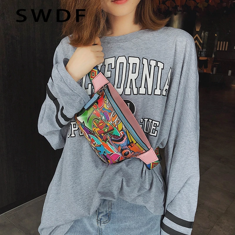 Поясная Сумка SWDF для женщин водонепроницаемая нагрудная Сумочка унисекс