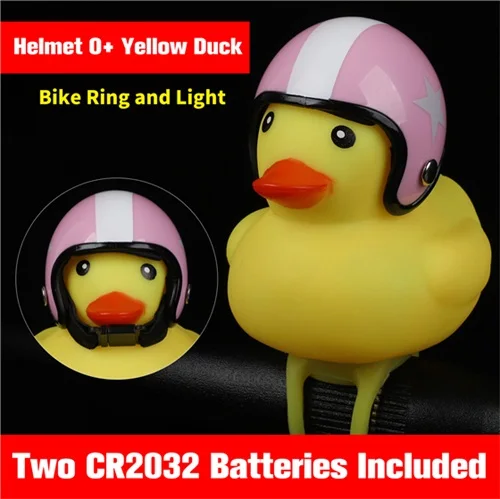 Duck with helmet O WEST BIKING, 1 шт., Колокольчик для горного велосипеда, желтая утка, со шлемом, велосипедный звонок, велосипедный руль, лампа для велосипеда, рожок, Аксессуары для велосипеда - Цвет: Duck with helmet O
