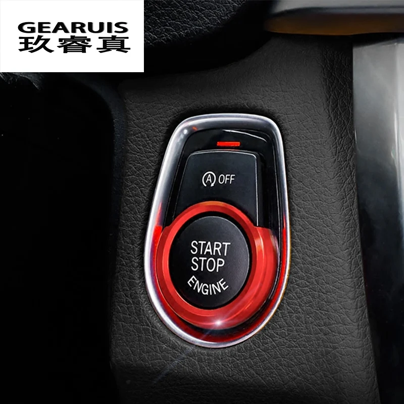 Автомобиль Стайлинг ключ старт декоративная рамка для кнопки Внутренняя крышка