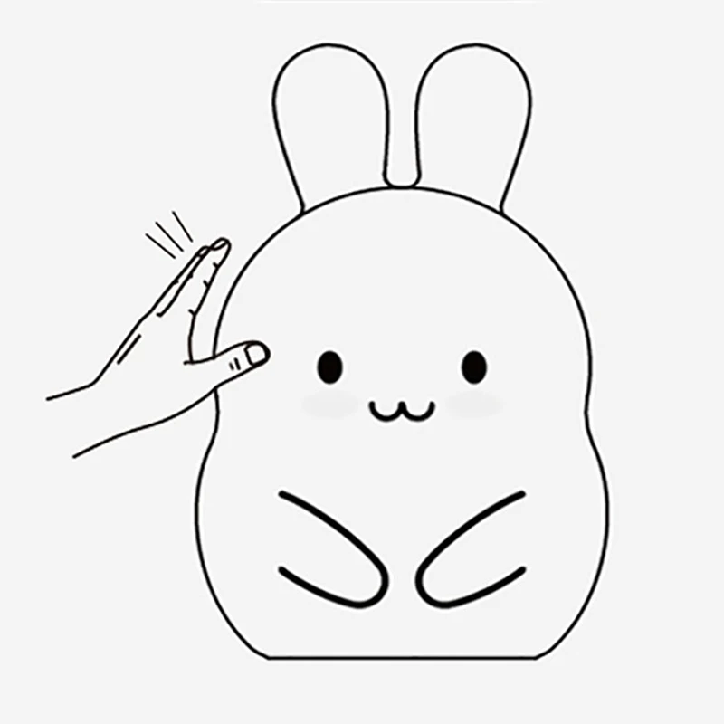 Usb зарядка свет милый сова мультфильм цветная светодиодная лампа силиконовый