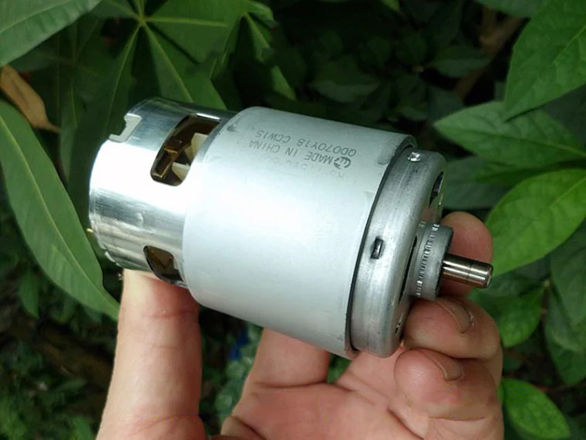 Двигатель с высоким крутящим моментом DC18V 18200 об/мин, высокоскоростной мощный двигатель для электроинструмента, мощный двигатель 208 Вт с охлаждающим вентилятором