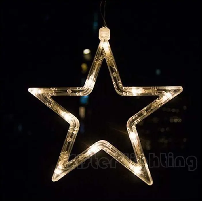 Гирлянда занавеска со звездами 220 В рождественское Новогоднее украшение