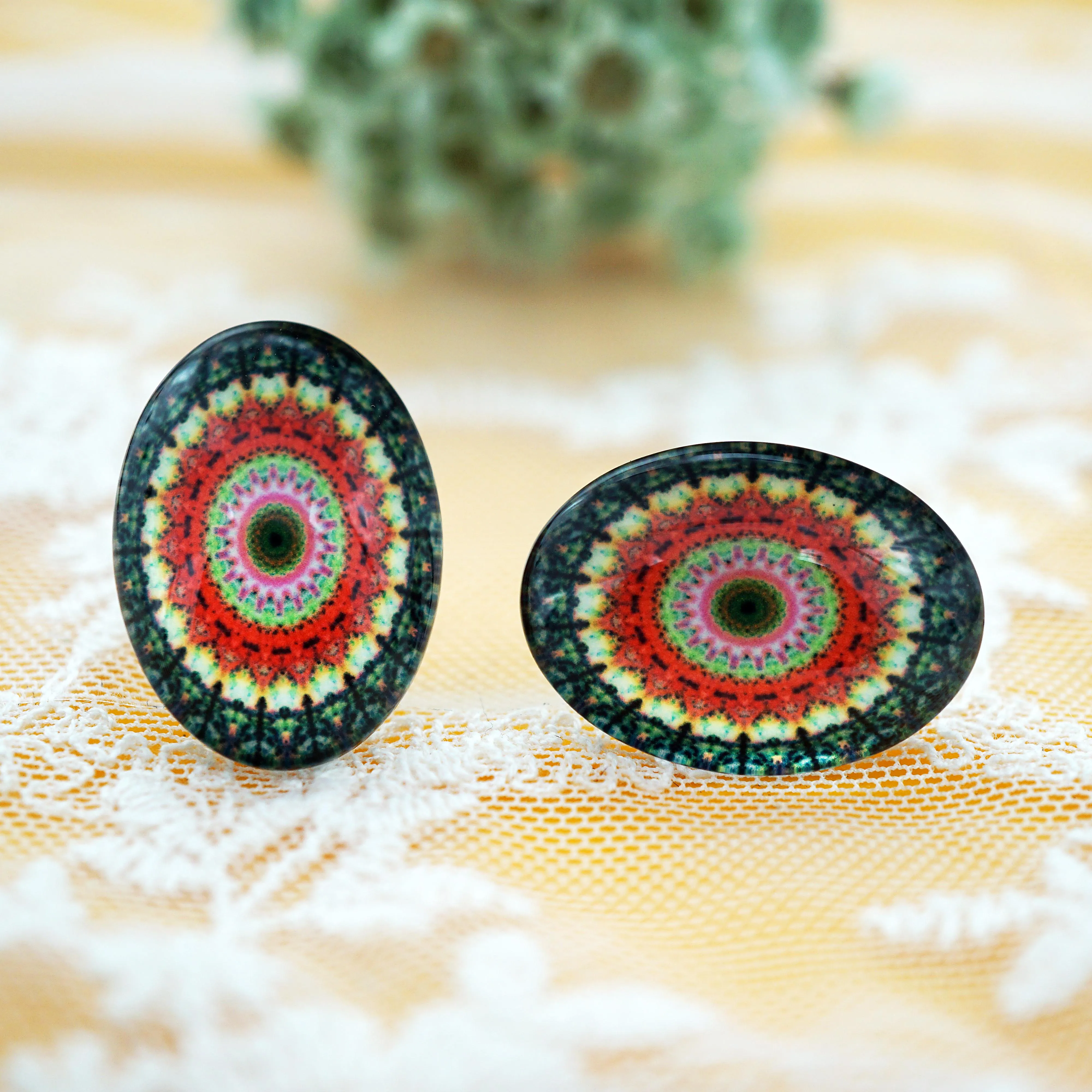 10шт/лот овальных стеклянных кабошонов размером 10мм х 14мм/13мм х 18мм для браслетов, ожерелий, сережек, колье, брошей, ручной работы ювелирных изделий.