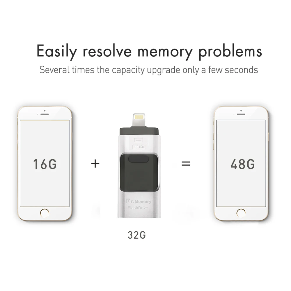 3в1 OTG USB флеш-диск, карта памяти для iPhone 6S 7 Plus, планшет, флешка, 4 ГБ, 8 ГБ, 16 ГБ, 32 ГБ, флешка для IOS, Android, мобильный телефон