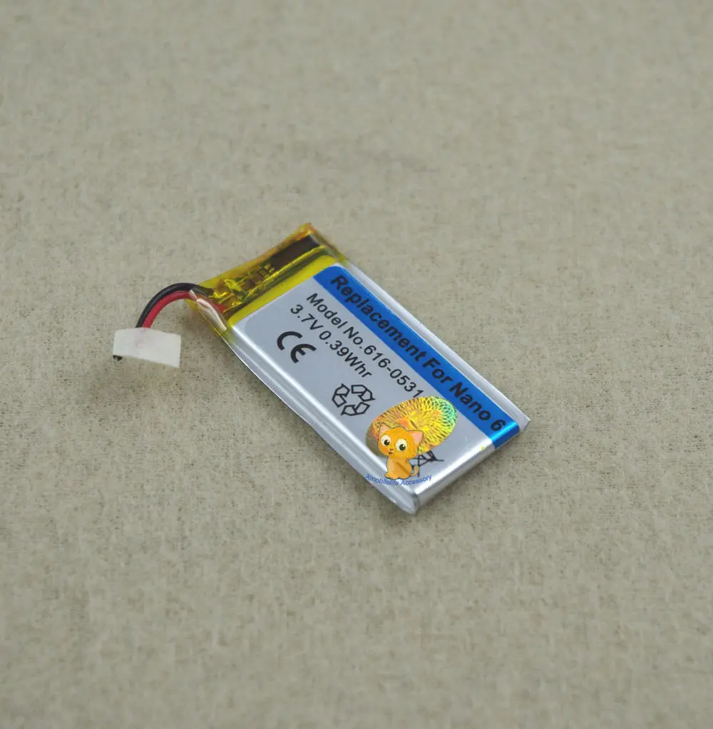 Sinbeda 330mAh 3 7 V литий ионная батарея Замена для iPod Nano 6 6th Gen 8GB 16GB Nano6 330mAh|Аккумуляторы
