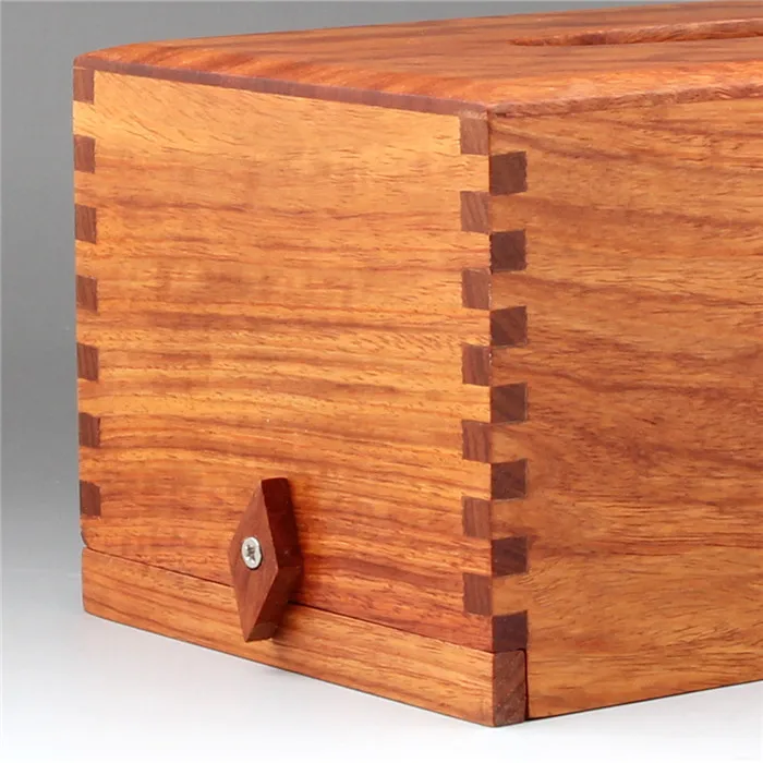Бирма цветок груша деревянный тенон бумажный ящик для полотенец из твердой