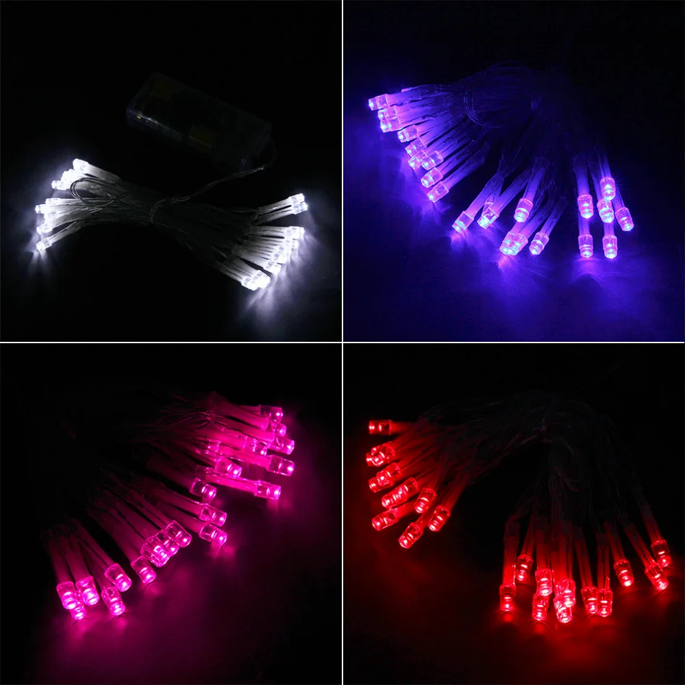 Фото ICOCO 2.4m 24 LED String Lights Led Fairy Battery Power Supply Christmas Lamps Xmas Wedding Party Decoration Лампы и освещение ICOCO 2.4m 24 LED String Lights Led Fairy Battery Power Supply Christmas Lamps Xmas Wedding Party Decoration Лампы и освещение