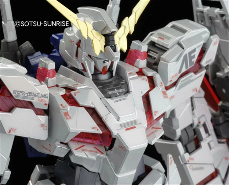 Bandai Gundam MG 1/100 RX-0 Единорог вер. Ka Титан отделка собрать модель Наборы фигурки пластмассовые игрушечные модели