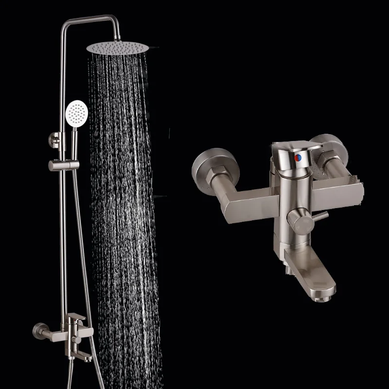 Uythner роскошный настенный 8-дюймовый смеситель для душа ванной комнаты с