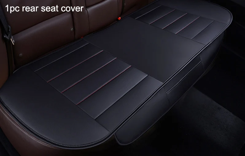 1 rear Чехол для автомобильного сиденья из искусственной кожи, чехол для сиденья, подушка для ford fusion focus 2 mondeo mk3 mk4 kuga Edge Ecosport Fiesta - Color Name: 1 rear