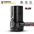 Аккумулятор DEKO 10,8 В, литиевая батарея 1300 мАч для беспроводной дрели GCD10.8DU3