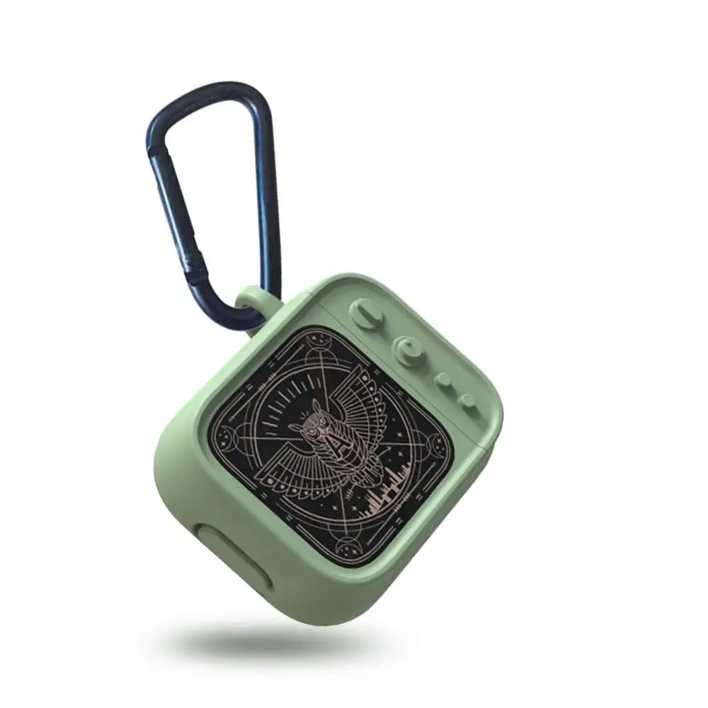 Green ТВ стиль беспроводной Bluetooth наушники чехол для Airpods чехол силиконовый мягкий резиновый полный защитный чехол для Airpods мягкий чехол - Цвет: Green