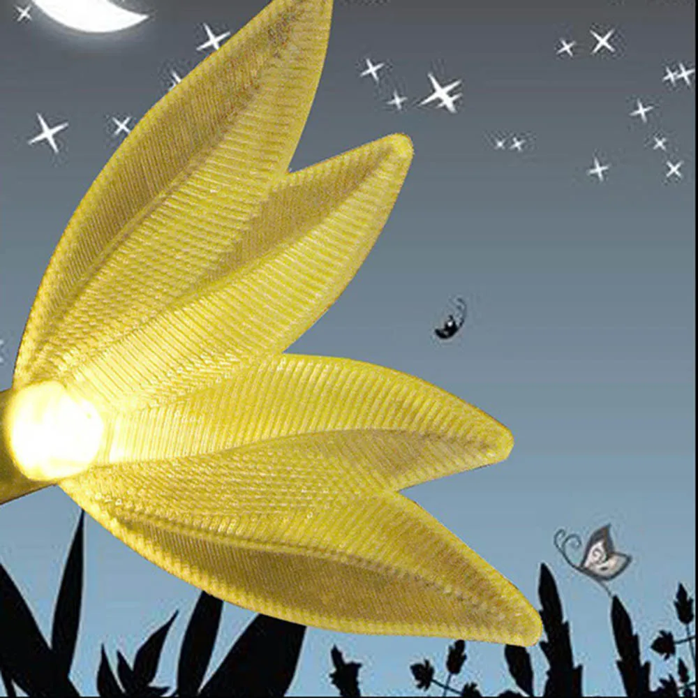 3.5/3M 10/20LEDS Holiday lights Lucky Clover Led Light string Solar/Battery Operated Xmas christmas weddingr fairy decoration DA | Лампы и