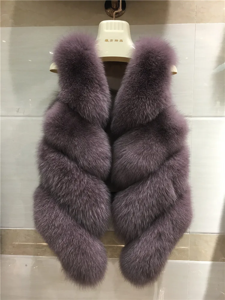 Новинка 2019 всесезонная куртка специальный зазор жилет из натурального Лисьего