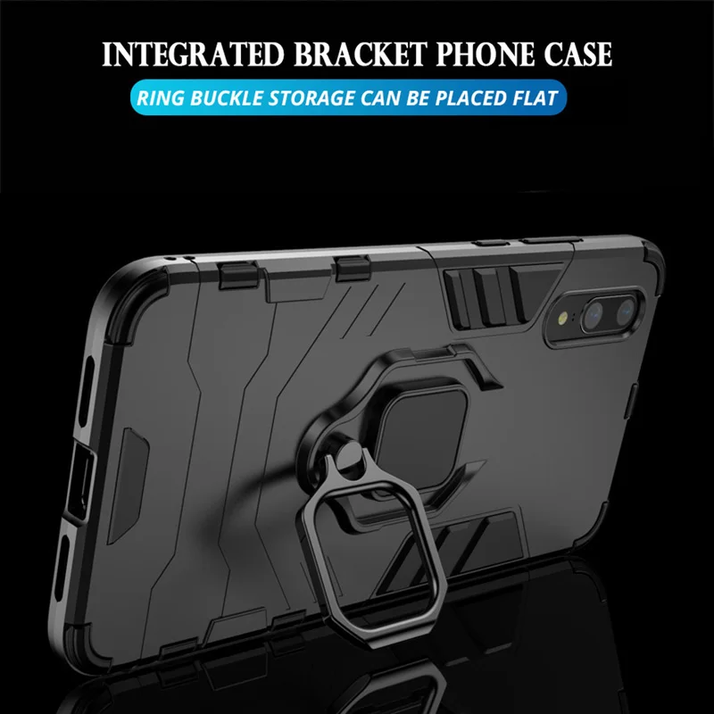 Finger Ring Bracket Case For Huawei Honor 7A Car Magnetic Adsoption Soft TPU+PC Back Cover for Protective Coques |