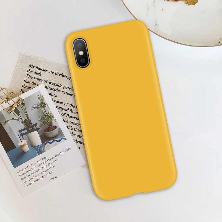 Soft yellow Мягкий чехол из ТПУ с мультяшным котом для iPhone XR, 6 S, 8, 7, 6 S Plus, задняя крышка для iPhone X, для iPhone 11 Pro, XS Max, чехол для телефона, силиконовый чехол - Цвет: Soft yellow