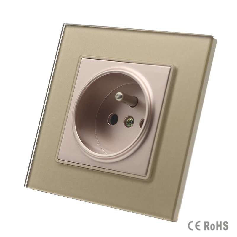 Новое поступление роскошная французская стандартная розетка переключатель из