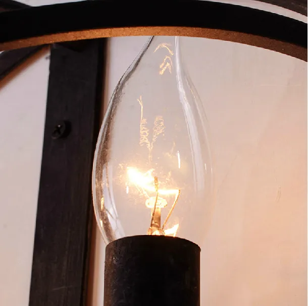 Винтажные настенные бра из кованого железа в стиле индастриал лампа ретро