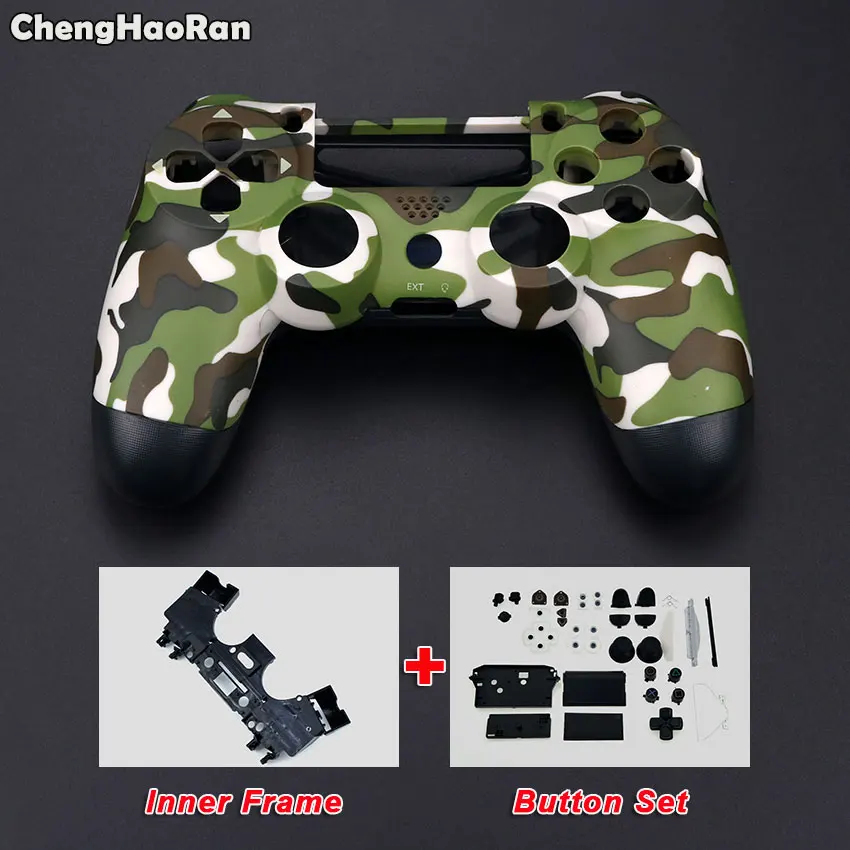 ChengHaoRan чехол для контроллера геймпада PS4 камуфляжный с передней и задней панелями