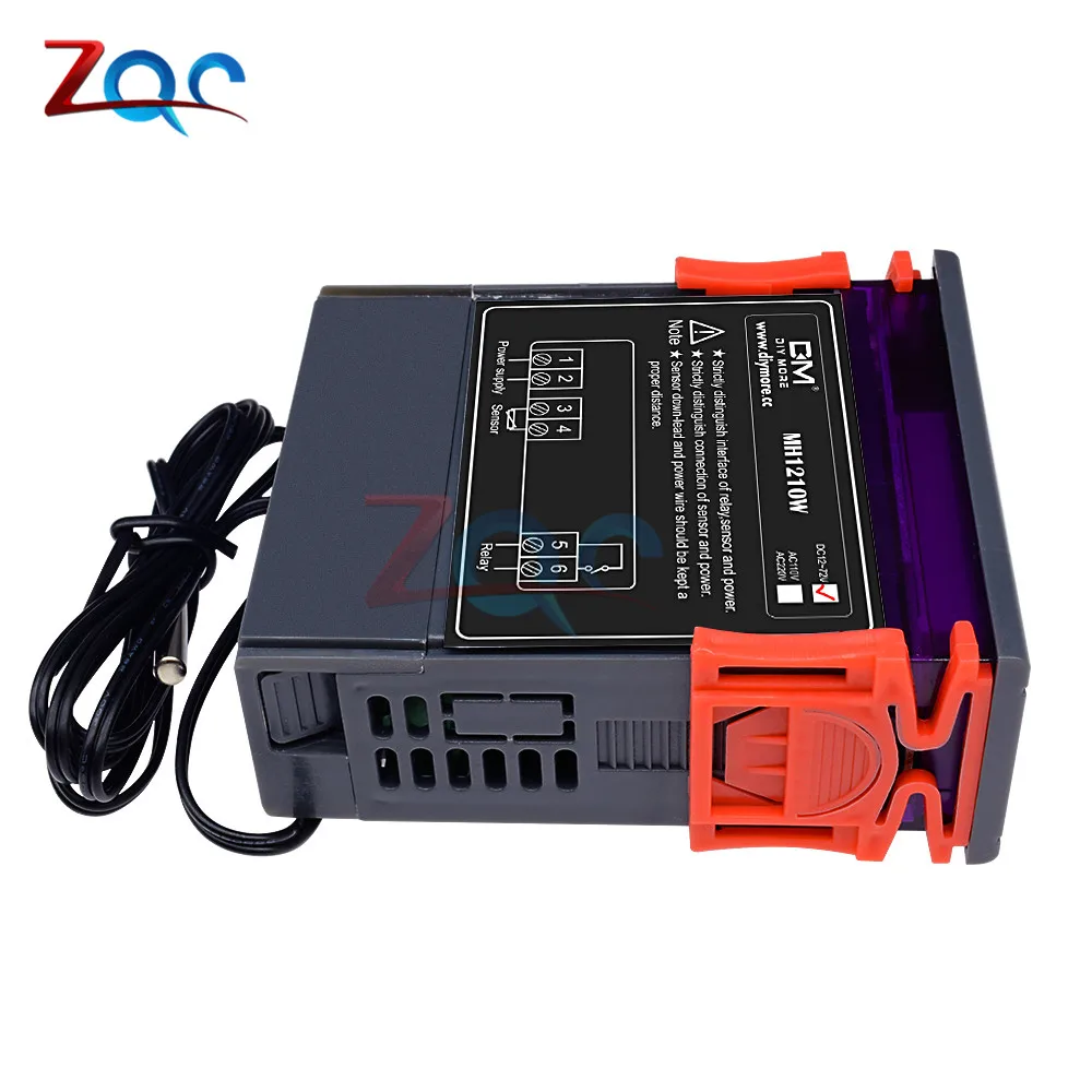 AC 110-220V DC 9 V-72 V 10A цифровой термостат регулятор температуры контроллер термометра контроль нагрева охлаждения NTC датчик