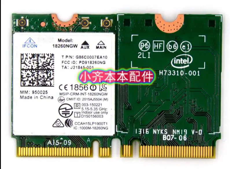 Совершенно новая трехдиапазонная беспроводная сетевая карта AC 18260 18260NGW 802.11ad ac 867 Мбит/с 2,4 & 5G BT4.2 Wi-Fi PK 8260NGW