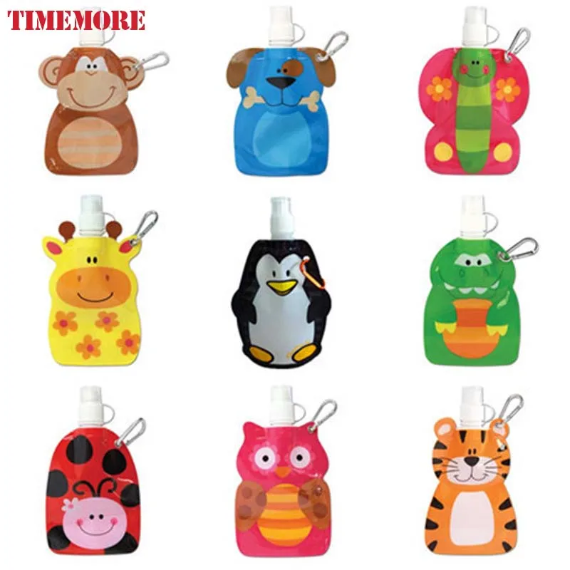 360 мл Портативная Складная Походная бутылка для воды спортивная сумка