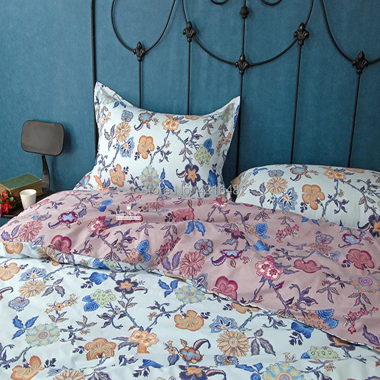 Набор постельного белья с цветами в Корейском стиле хлопковый пододеяльник для