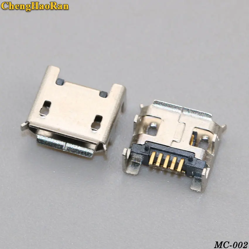 ChengHaoRan 2 шт. микро мини USB разъем 5pin usb Четыре ножки вставка пластины сиденья