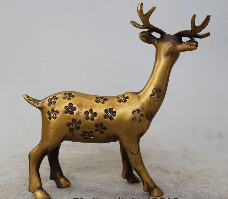 8 &quotкитайская медная статуя оленя фэн шуй в народном стиле | Дом и сад