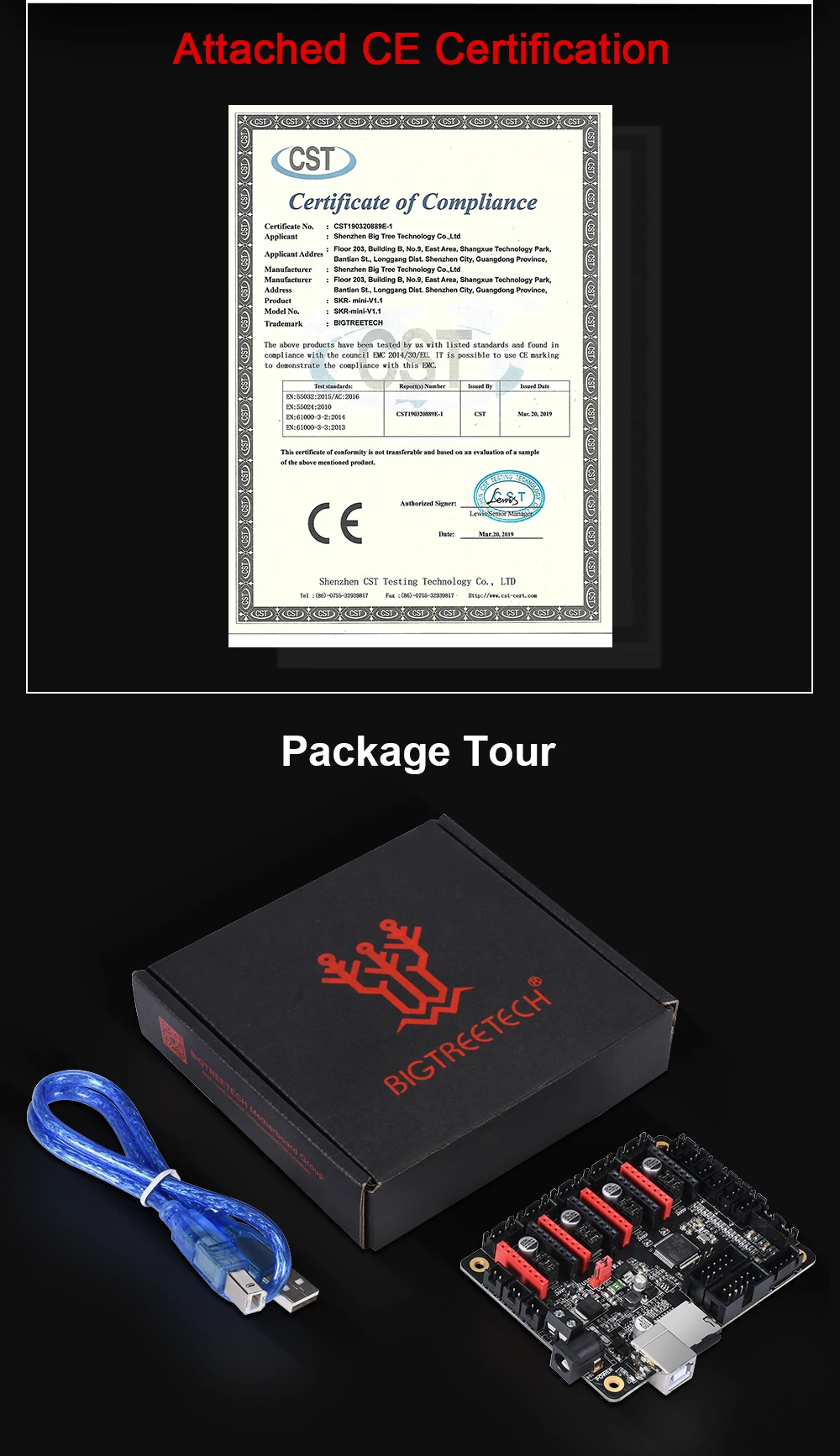 BIGTREETECH SKR мини V1.1 плата управления 32 бит двойной оси Z TMC2208 TMC2130 A4988 SKR V1.3 MKS GEN L части 3d принтера