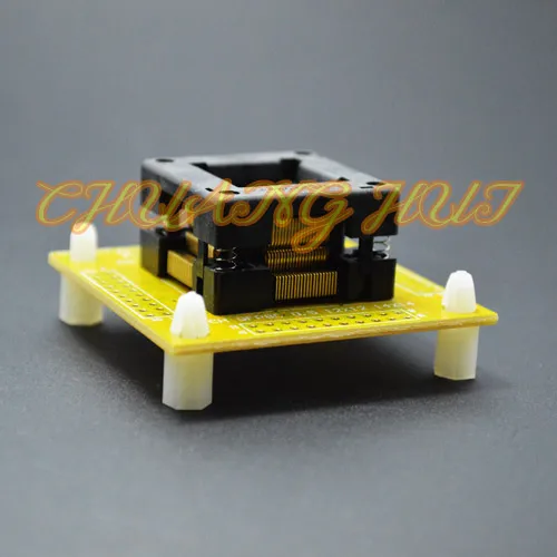 Тестовая розетка QFP80 разъем ic TQFP80 LQFP80 с печатной платой размер 0 5 мм шаг 12x12 14x14