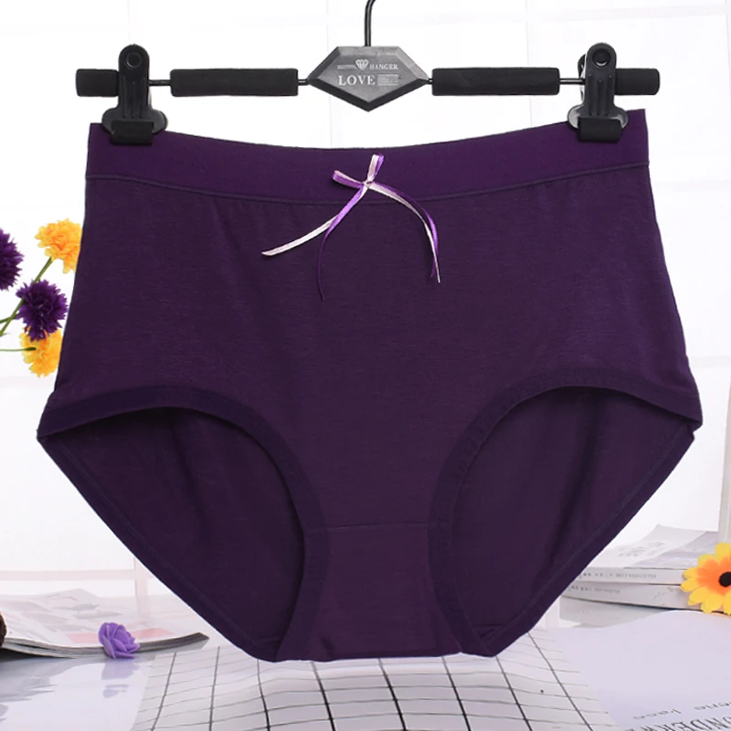 Женские трусы из модала с высокой талией нижнее белье большие размеры 7XL 2