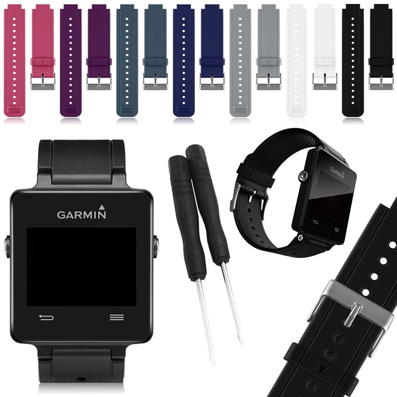 

Mayitr сменный ремешок для часов, мягкий силиконовый ремешок для часов Garmin Vivoactive, умный браслет, ремешок на запястье с инструментами