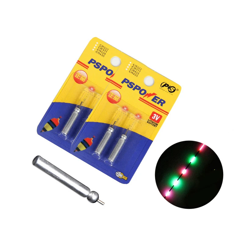 100 шт./лот рыболовные батареи CR425 плавающие батарейки светящиеся поплавок