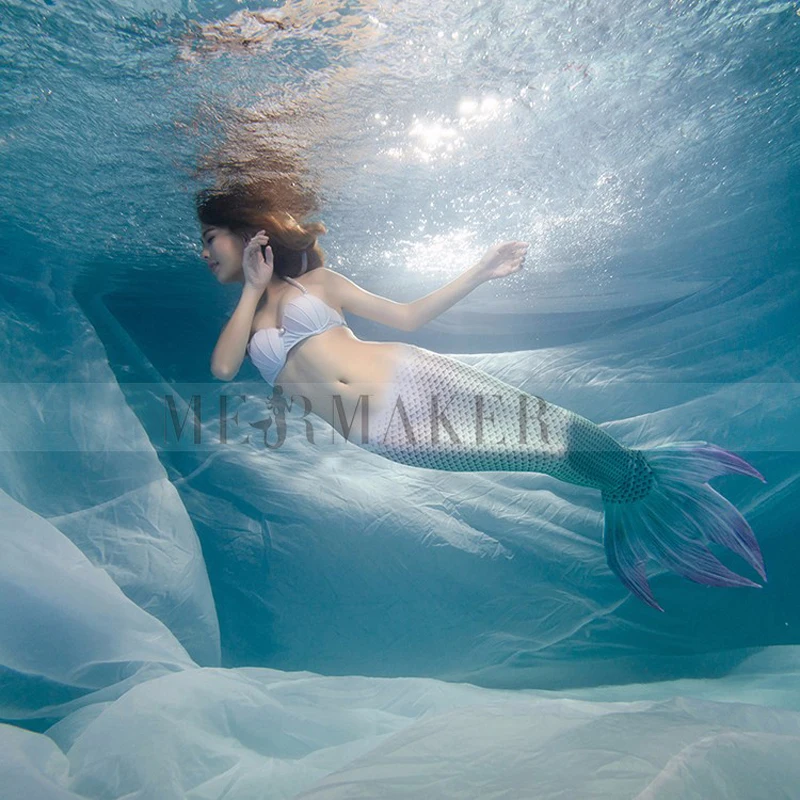 Хвост русалки с Моноласты Filpper костюм женский для косплея костюмы плавания