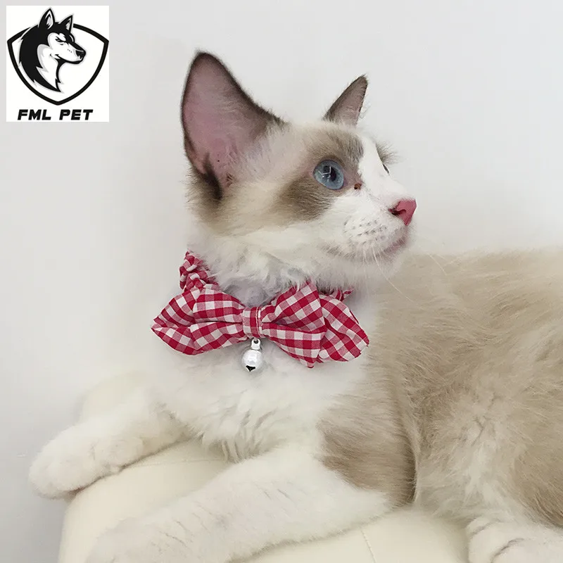 FML Pet хит продаж милые светоотражающие ошейники для кошек цветные воротники в