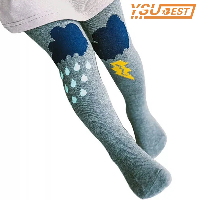 Новинка 2019 детские трико для маленьких девочек колготки теплые Мультяшные