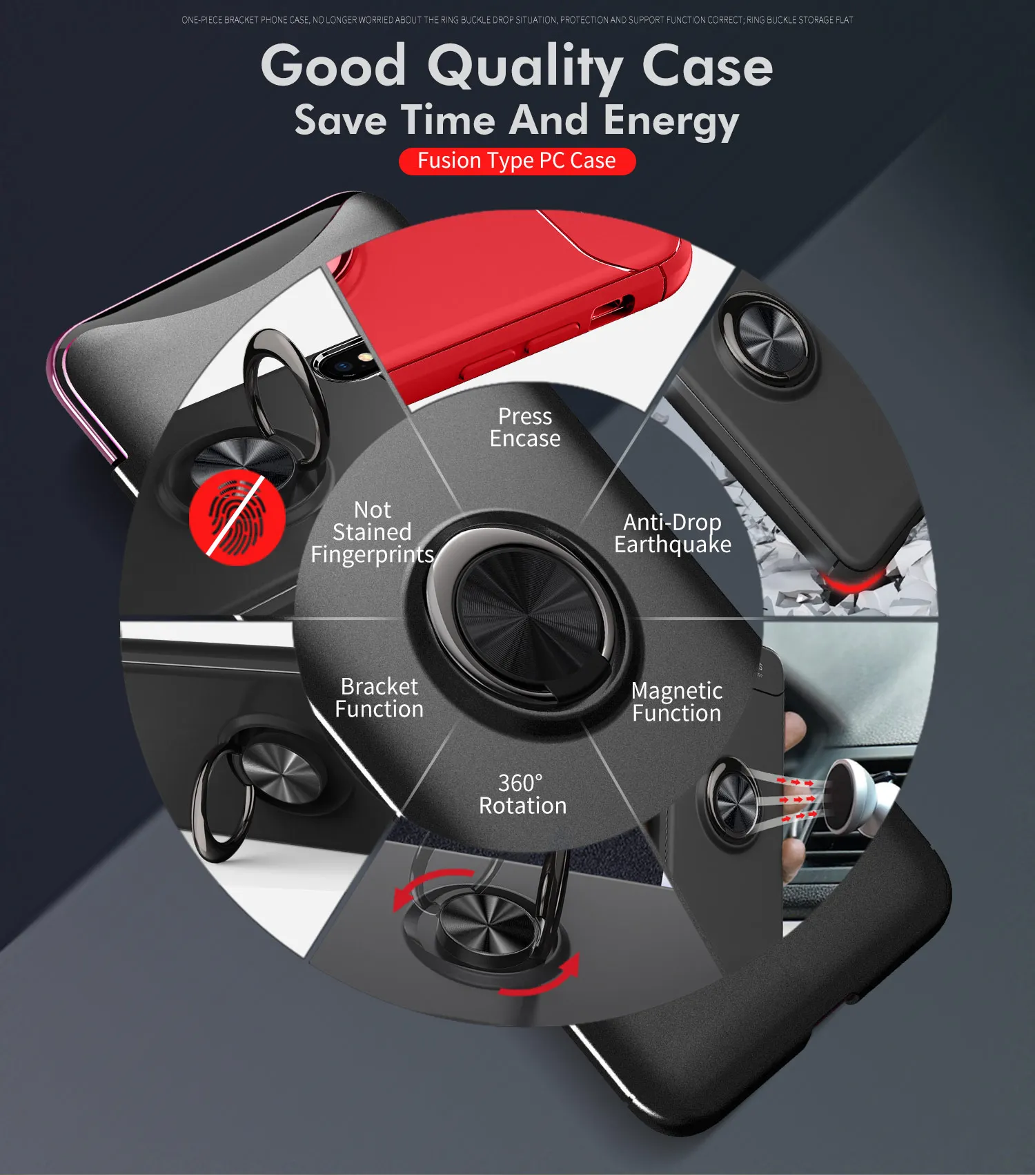 Case for OPPO Find X TPU Hidden Kickstand with Car Magnet Holder Stand | Mobile Phone Cases &amp Covers