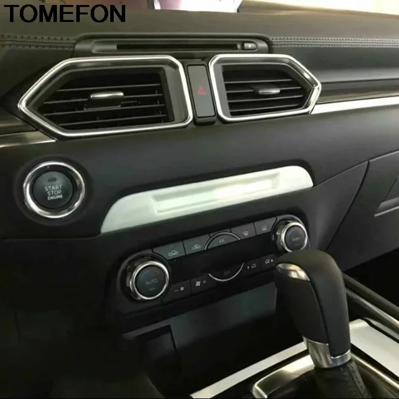 TOMEFON для Mazda CX-8 CX8 CX-5 CX5 2017-2019 внутренний центр Управление подогрев сидений CD заряда