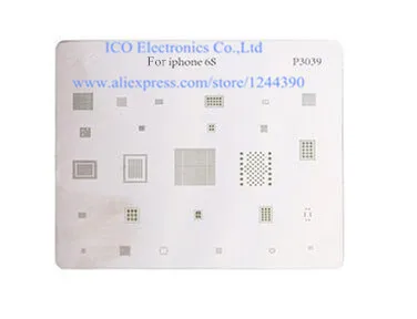 Трафарет с прямым нагревом для iPhone 6S BGA nand flash CPU emmc power audio reballing шаблон P3039|nand flash|bga