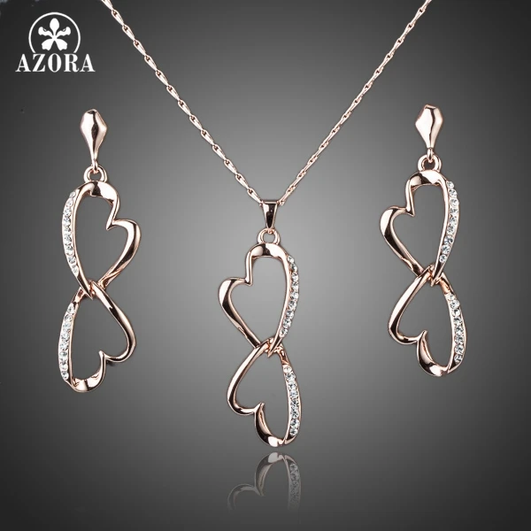 Комплект из колье и серёг с австрийским кристаллом|jewelry sets|drop jewelry setsearrings and necklace |