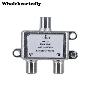 Высококачественный 2-в-1 двухсторонний дуплексный смеситель для ТВ сигналов спутниковый Sat коаксиальный комбайнер кабель сплиттер переключатель