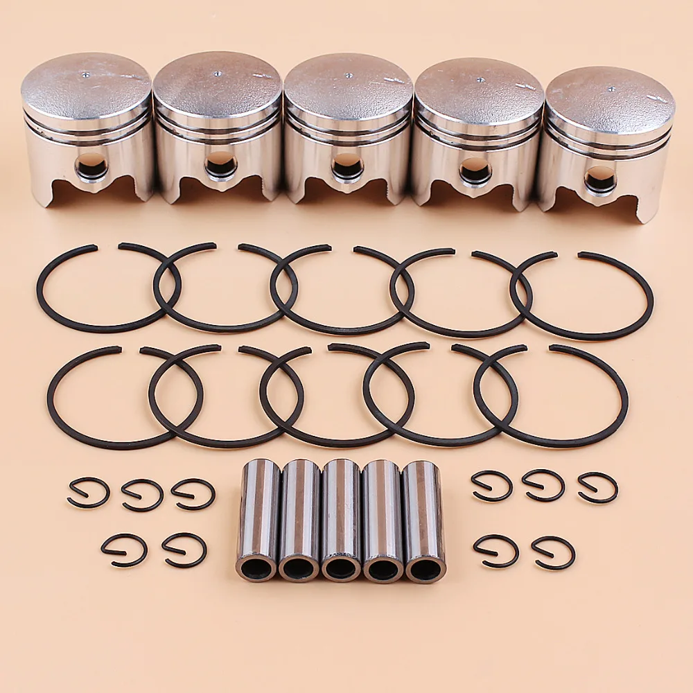5 компл./лот 40 мм поршень 10 набор штифтов для 43CC CG430 BC430 40-5 1E40F-5 газонокосилка |