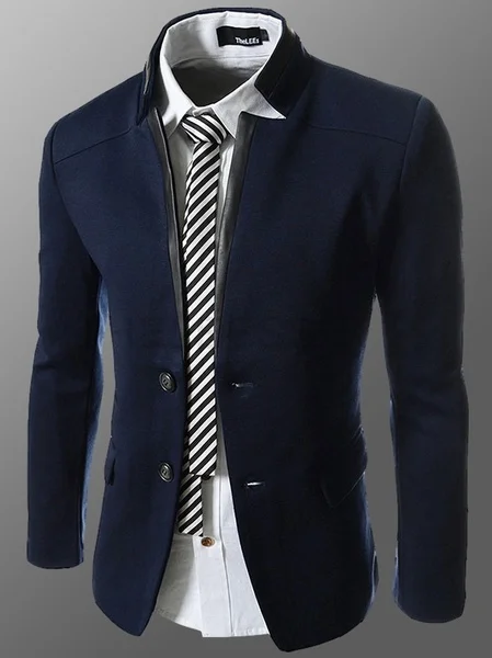 Zogaa новинка весны повседневный мужской блейзер хлопок приталенный высокое