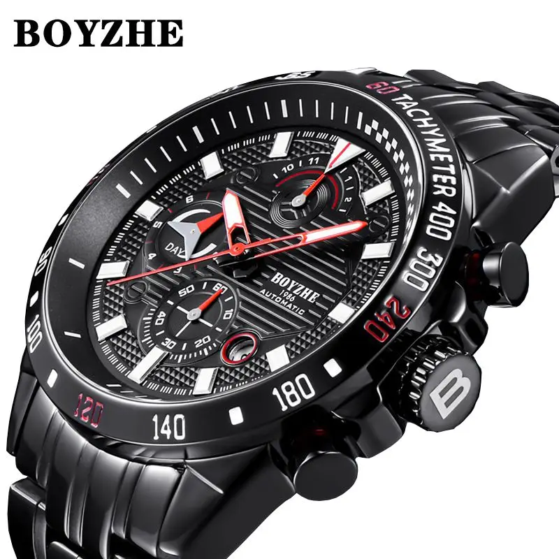 2019 BOYZHE Мужские автоматические механические наручные часы высокого класса