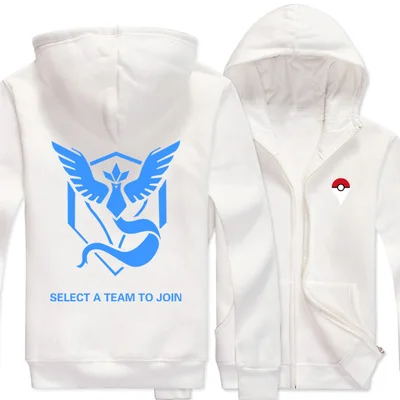 6 Новые толстовки для мужчин и женщин для Аниме Pokemon Team Mystic Valor Instinct дизайн толстовка унисекс пальто толстовка - Цвет: 6